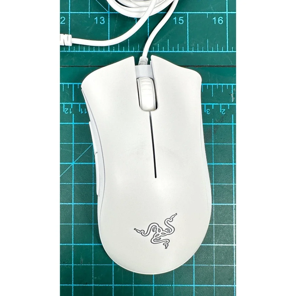 Razer DeathAdder Essential White Edition Wired Gaming Mouse 6400 DPI RZ01-0385